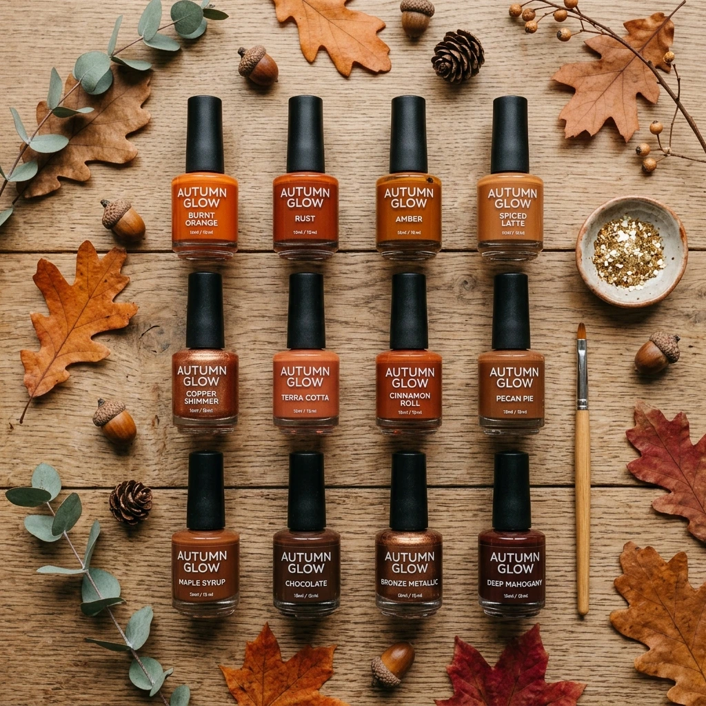 Beetles fall gel nail polish set