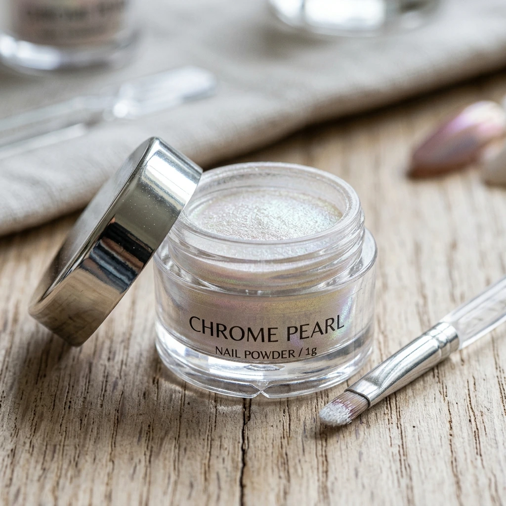 Chrome pearl nail powder