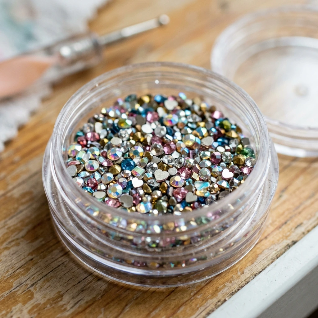 Nail art rhinestones