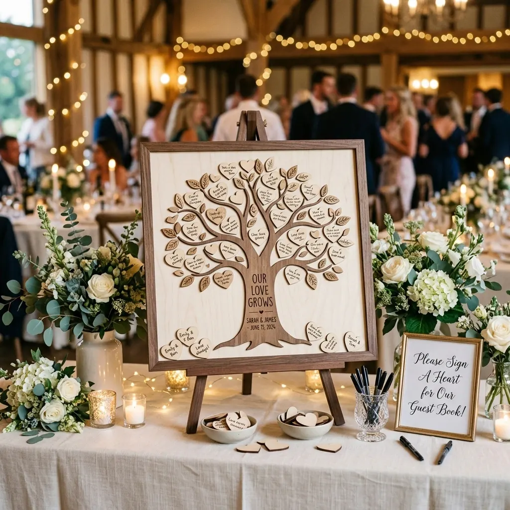Wedding guest book alternative