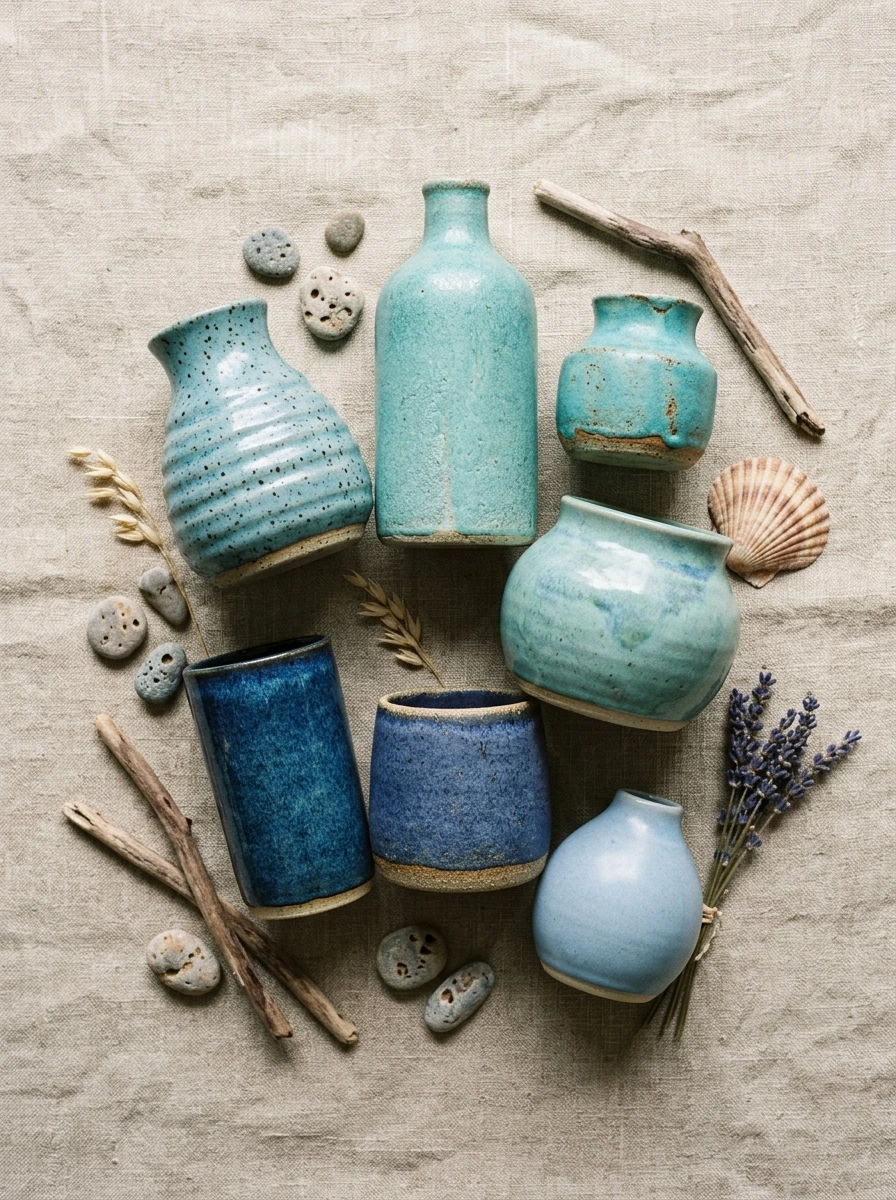A Blue and Sand Palette for Instant Calm