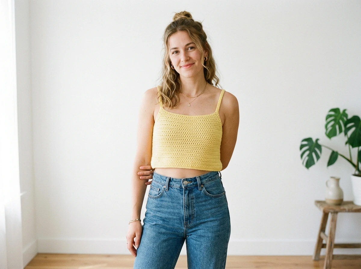 A Crochet Top Pattern Free Beginners Finish in a Single Weekend