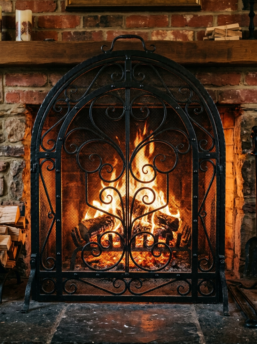 A Fireplace Screen Is Decor Only If You Treat It Like Decor