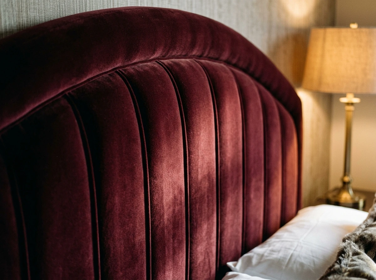 A Merlot Headboard Nook Built for Slow Mornings