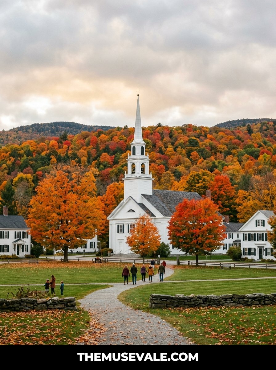 A Small Town That Looks Painted Once the Leaves Turn