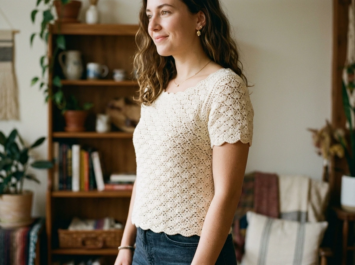 Attaching a Sleeve to a Simple Shell Top, Explained Step by Step
