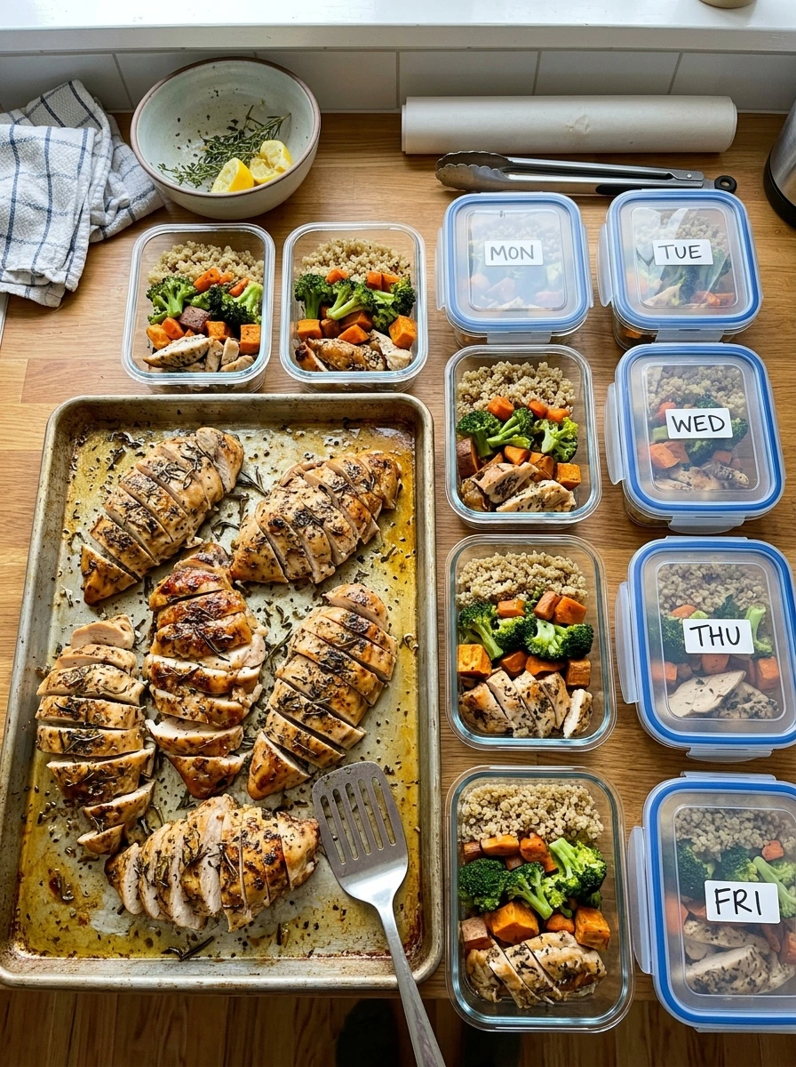 Batch Cooked Chicken, Five Ways, One Sunday