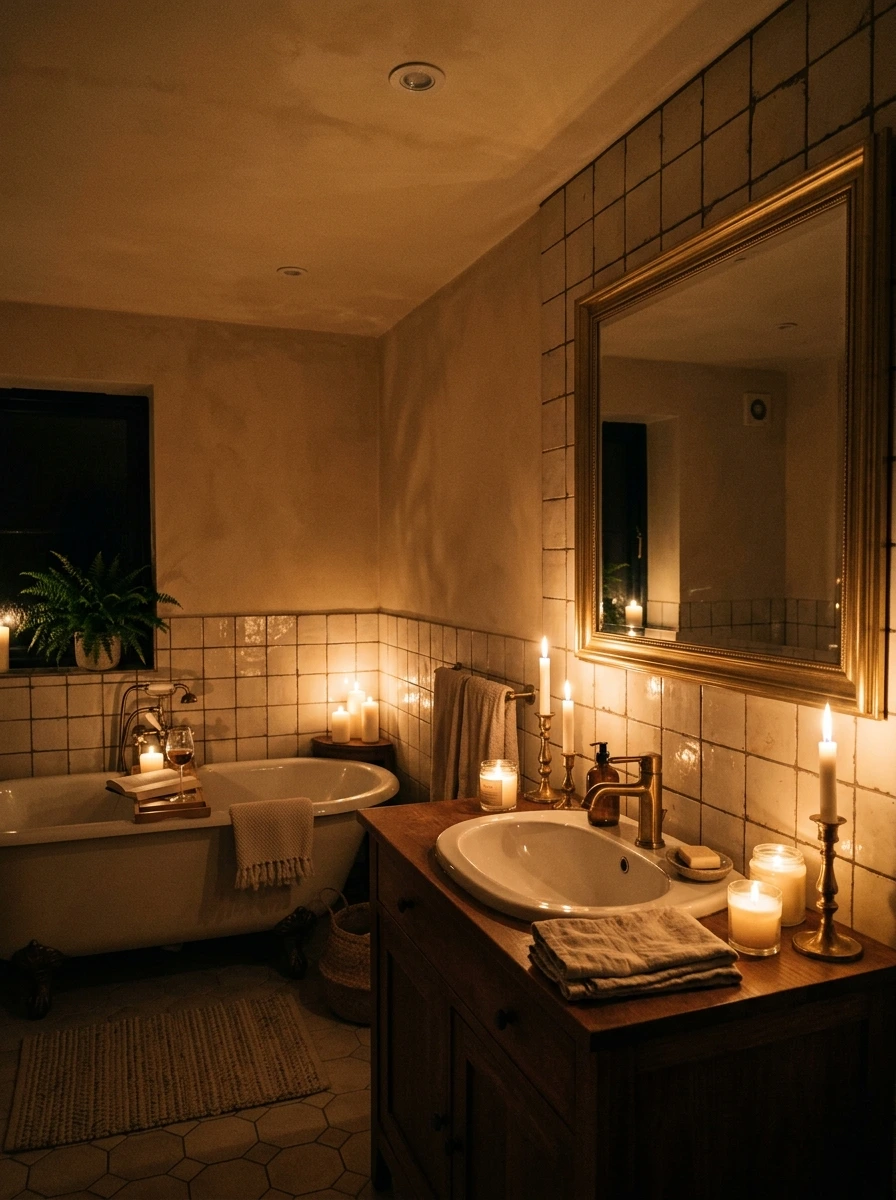 Bathroom Lighting: The Candle and Dimmer Combination That Always Works