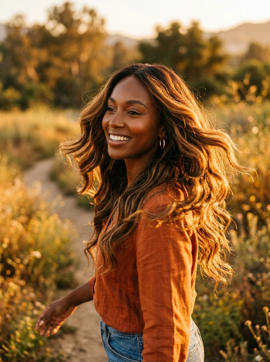 Caramel Blonde Balayage for a Rich Sun-Kissed Result