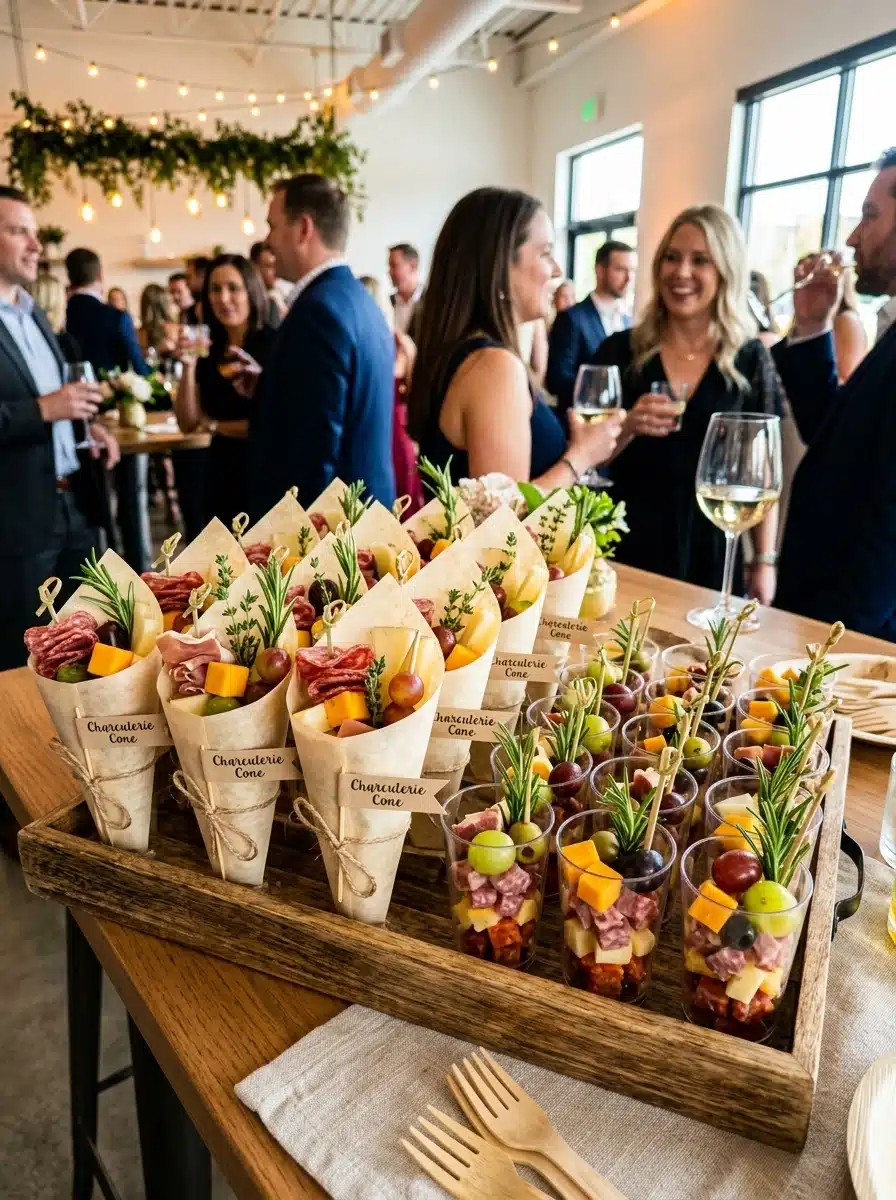 Charcuterie Cone and Cup Ideas for a Party That Moves Around