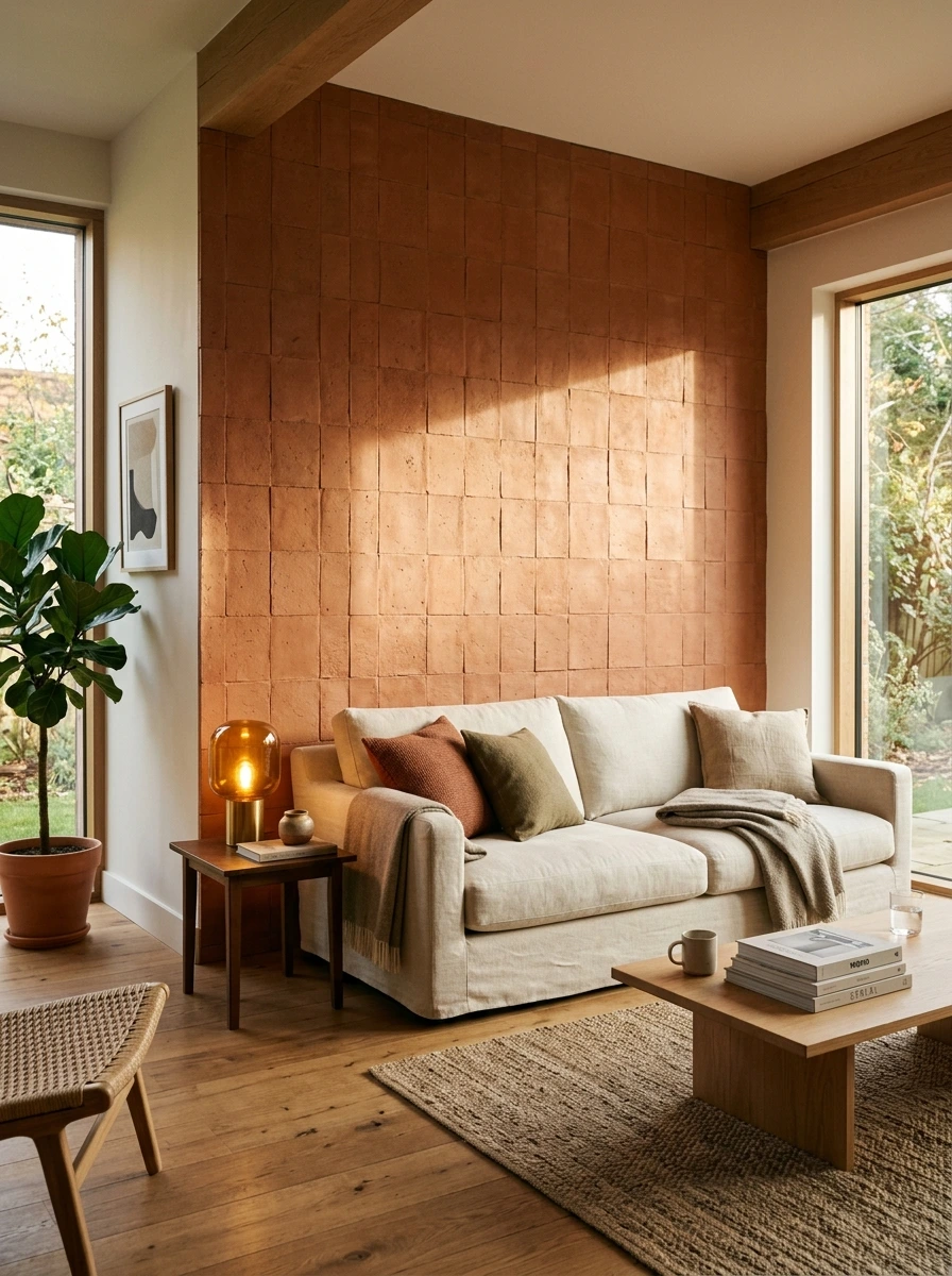 Clay-Toned Walls That Make a Room Feel Held