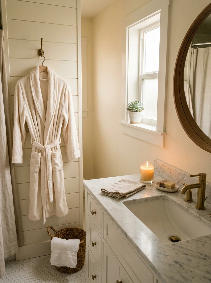 Creating Spa Atmosphere in a Small Bathroom on a Real Budget