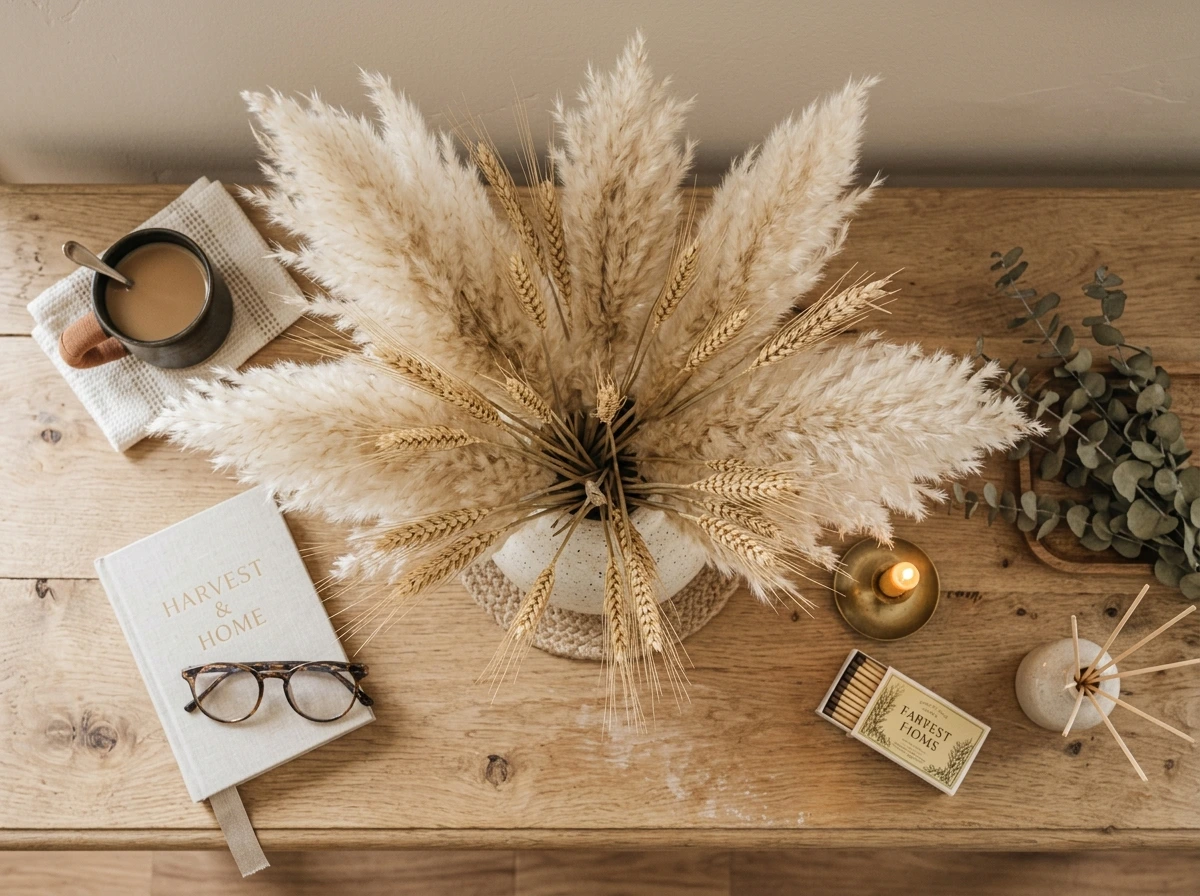 Dress the Console Table with Dried Florals