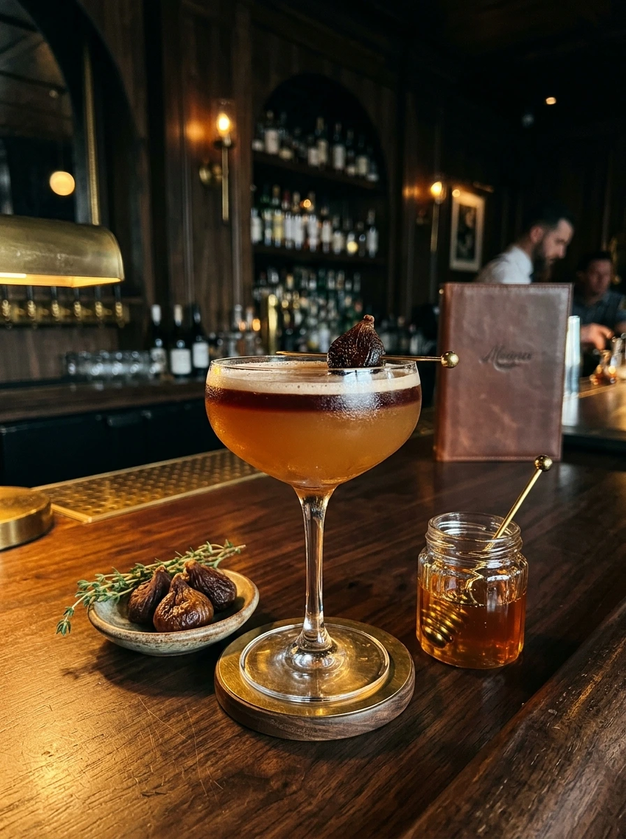 Fig and Honey Whiskey Sour: My Answer When the Crowd Knows Drinks