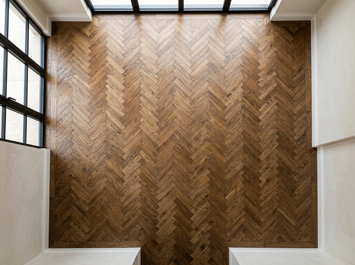 Hardwood Floor Pattern Selection for a Classic Living Room Foundation