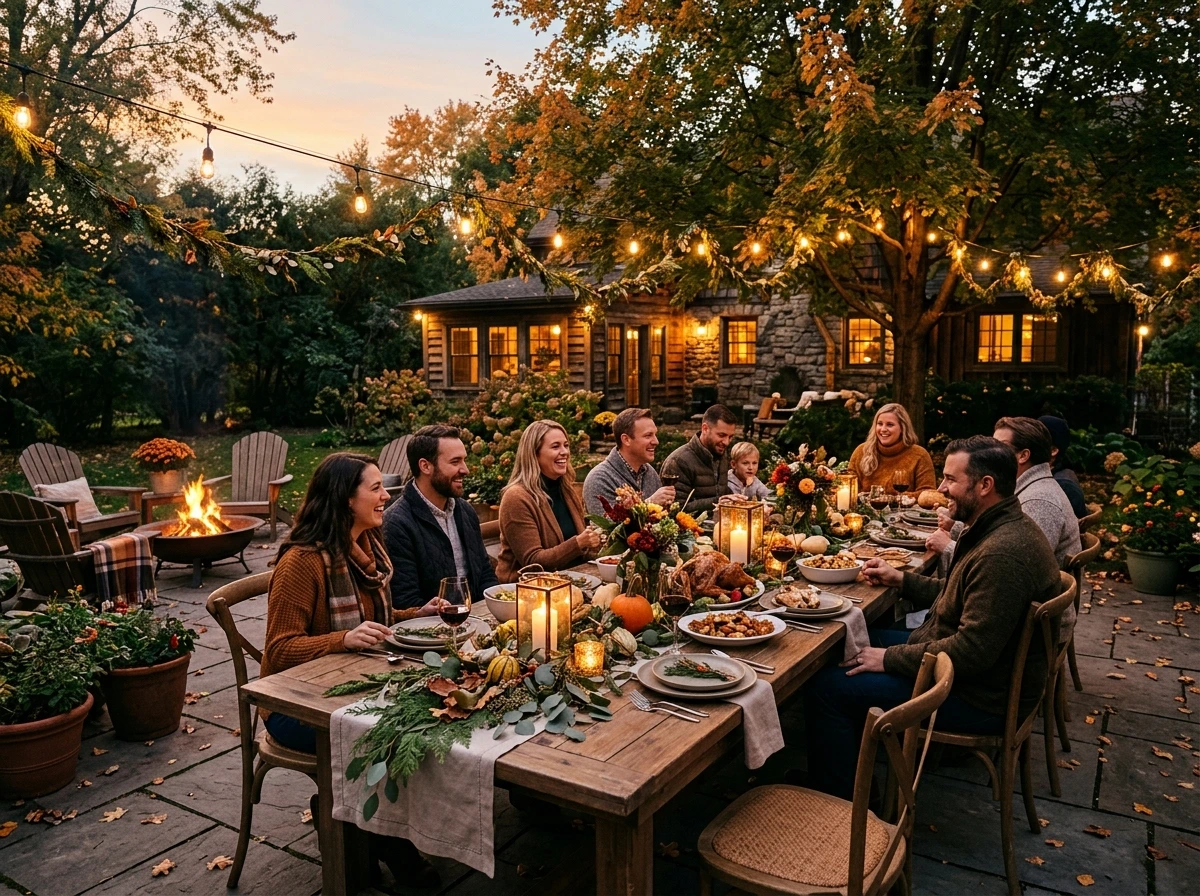 Holiday Outdoor Entertaining Setup for Thanksgiving and Beyond