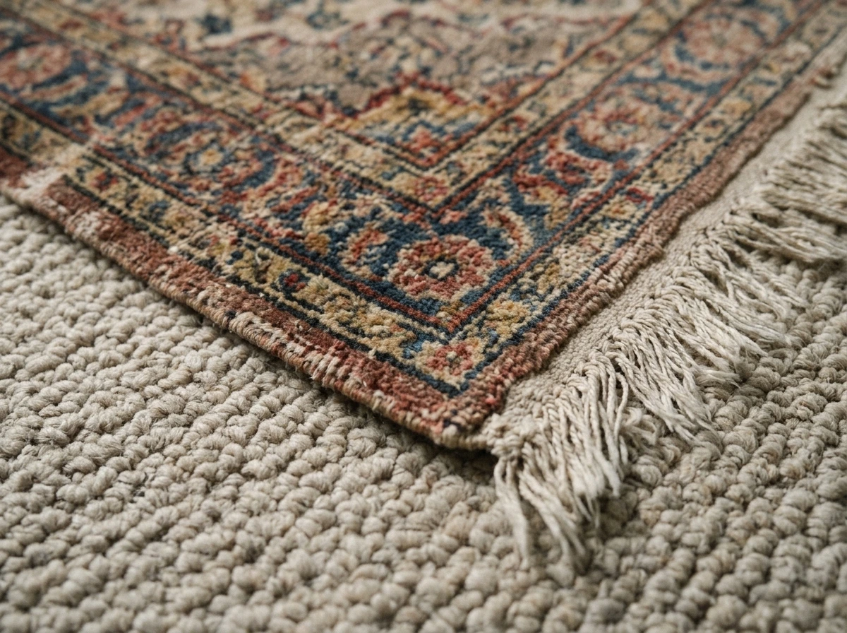 Layer a Small Wool Rug Over Your Existing One