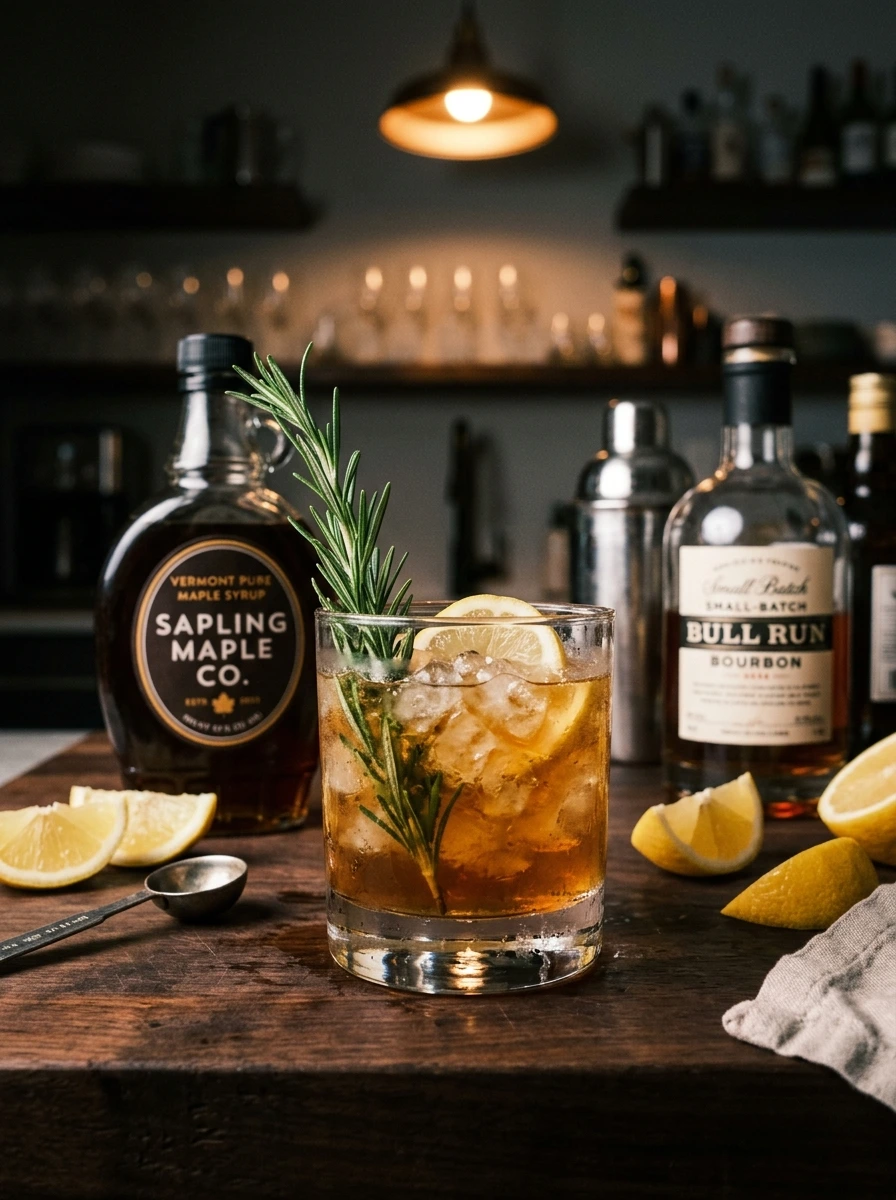 Maple, Rosemary, Lemon: The Smash I Build When Someone Says They Don't Like Whiskey