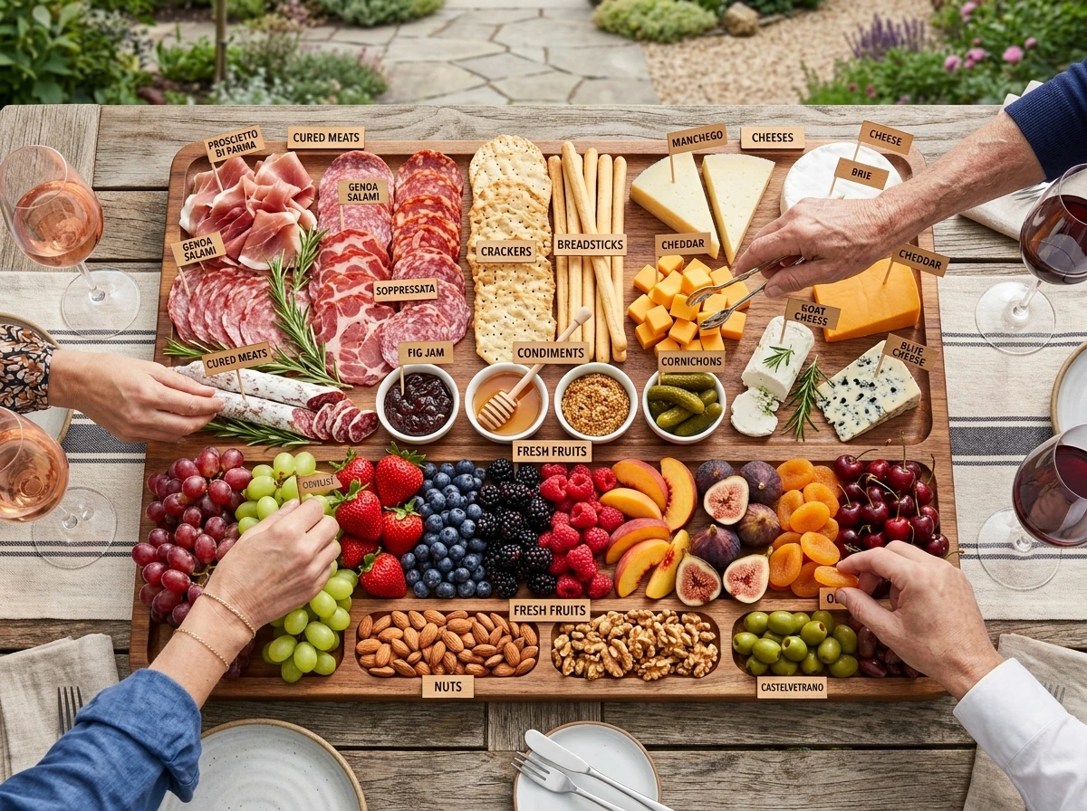 Outdoor Charcuterie Displays That Feed a Crowd With Almost No Cooking