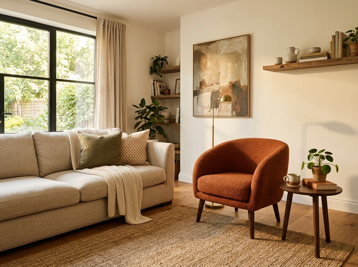 Pick One Rust Colored Accent Chair, Not Five