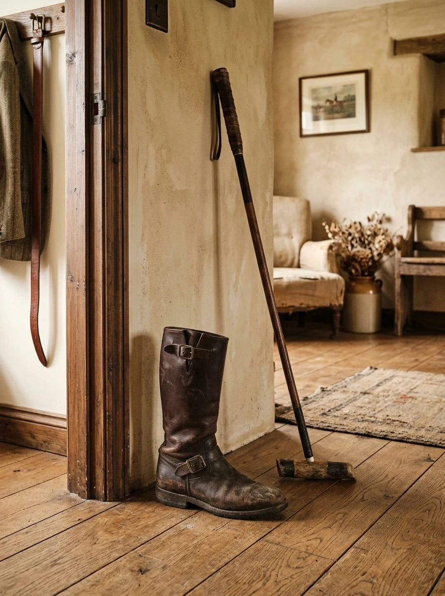 Polo Mallets, Riding Boots, and Sports Objects