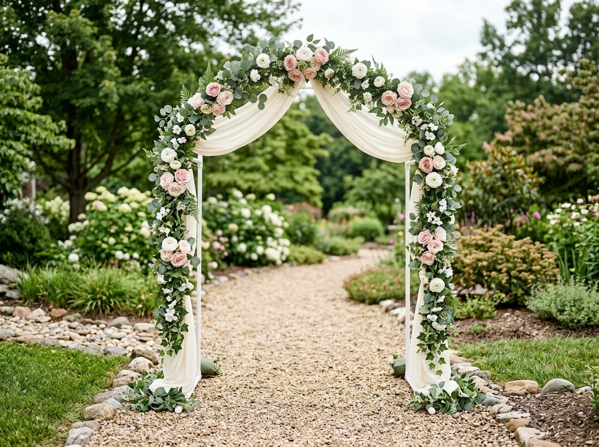 PVC Pipe Fall Wedding Arch