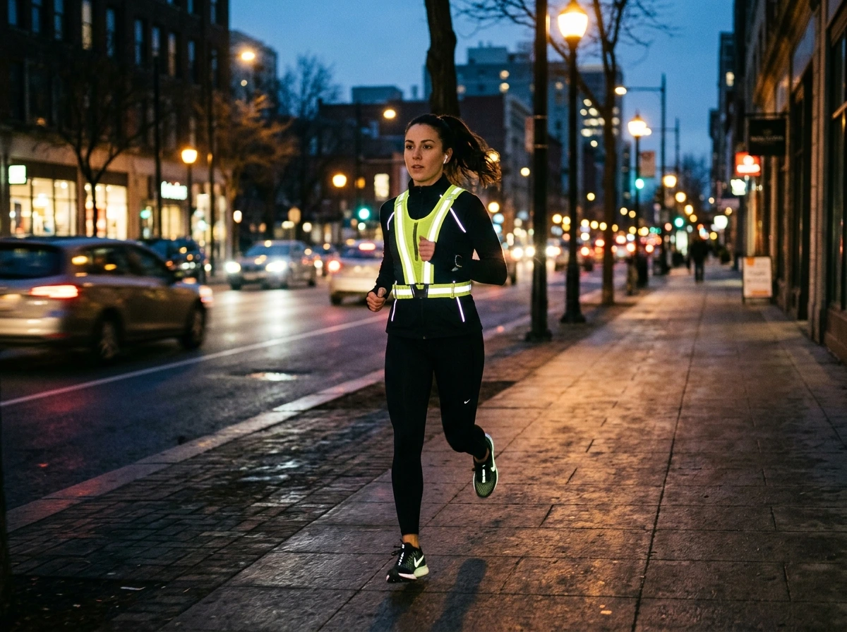 Running Outfit for Women Who Run in the Dark - Safety and Style Together
