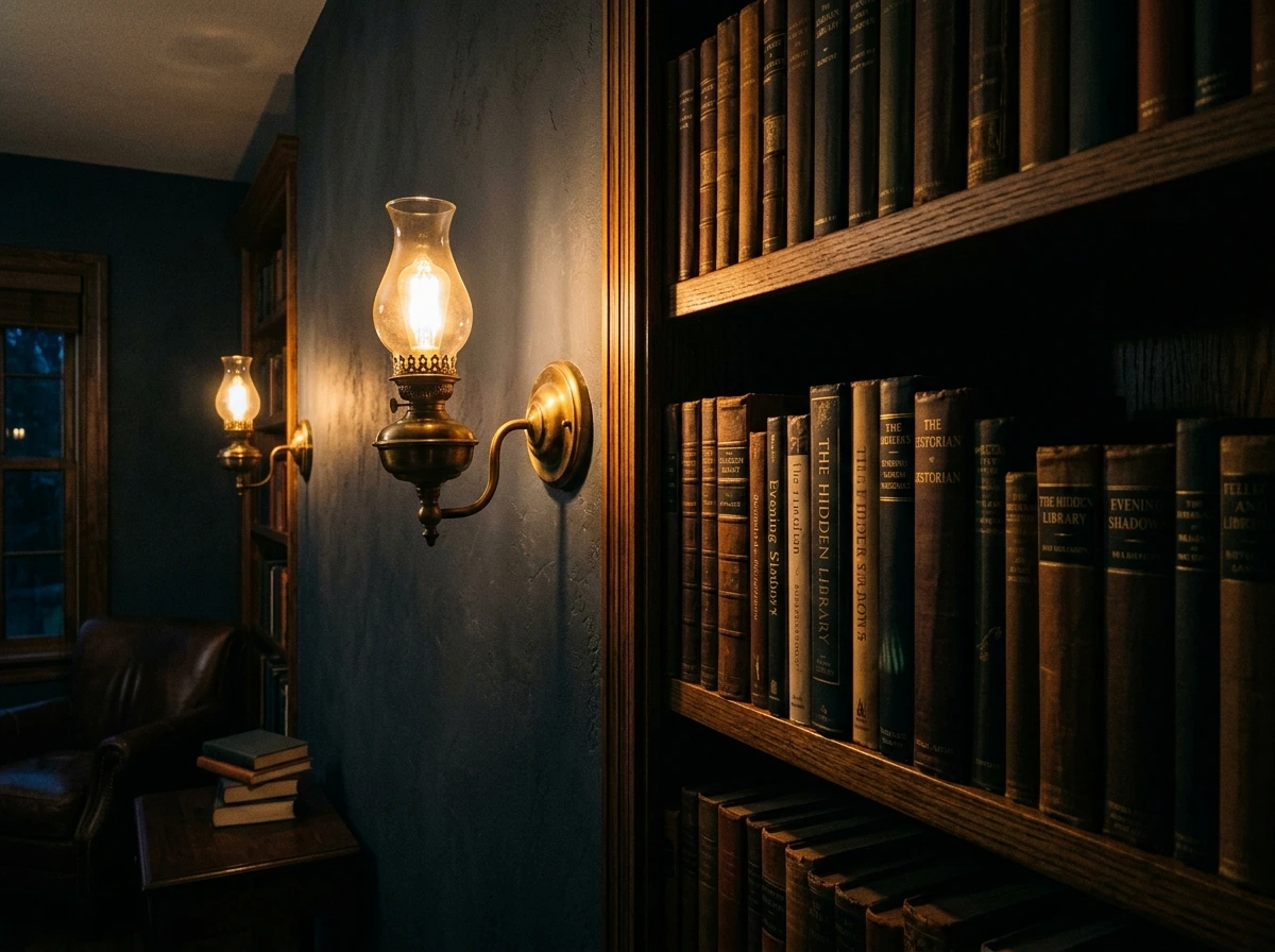 Sconce Lighting as Architectural Detail on a Classic Living Room Wall
