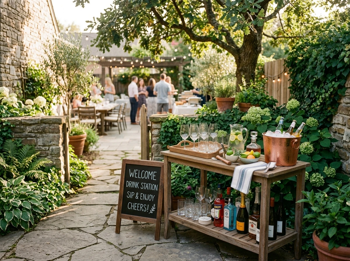 Setting Up an Outdoor Bar Cart That Makes You Look Like a Regular