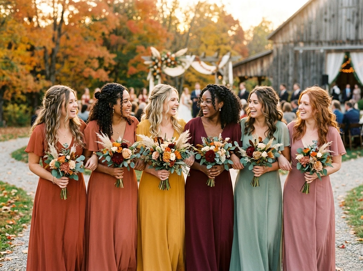 Should Bridesmaids All Wear the Same Half-Up Style?