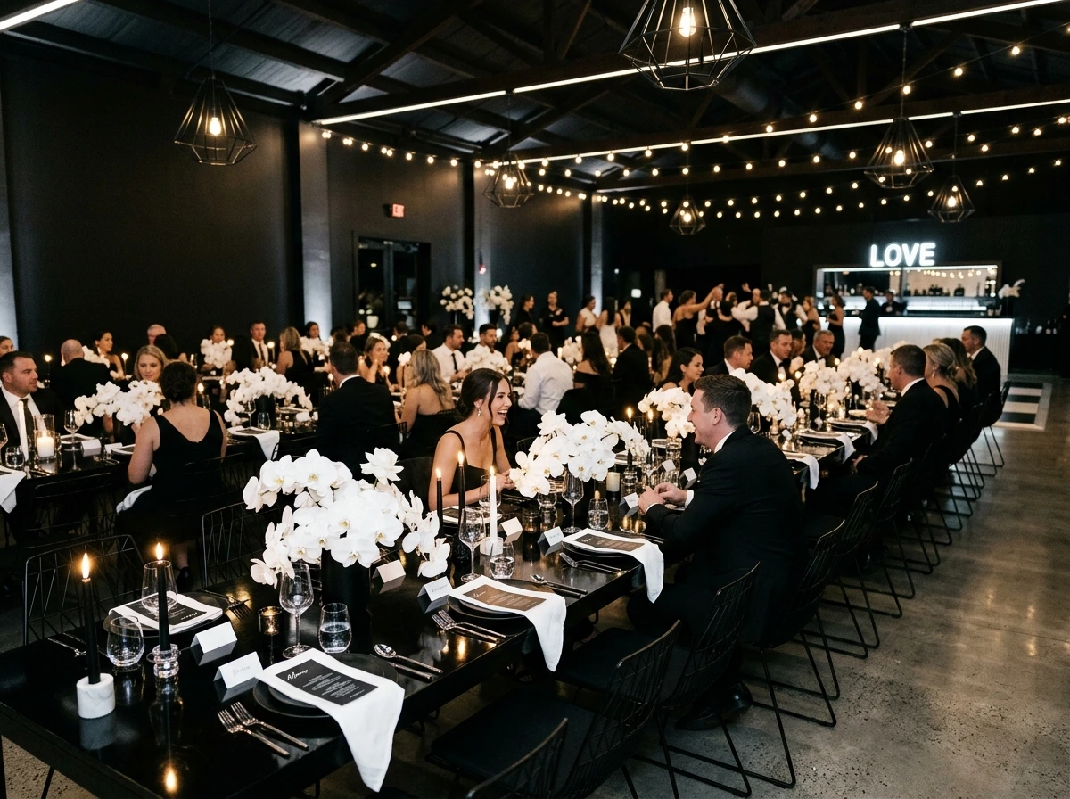 Sleek Black and White: Bold Contrast, Zero Clutter