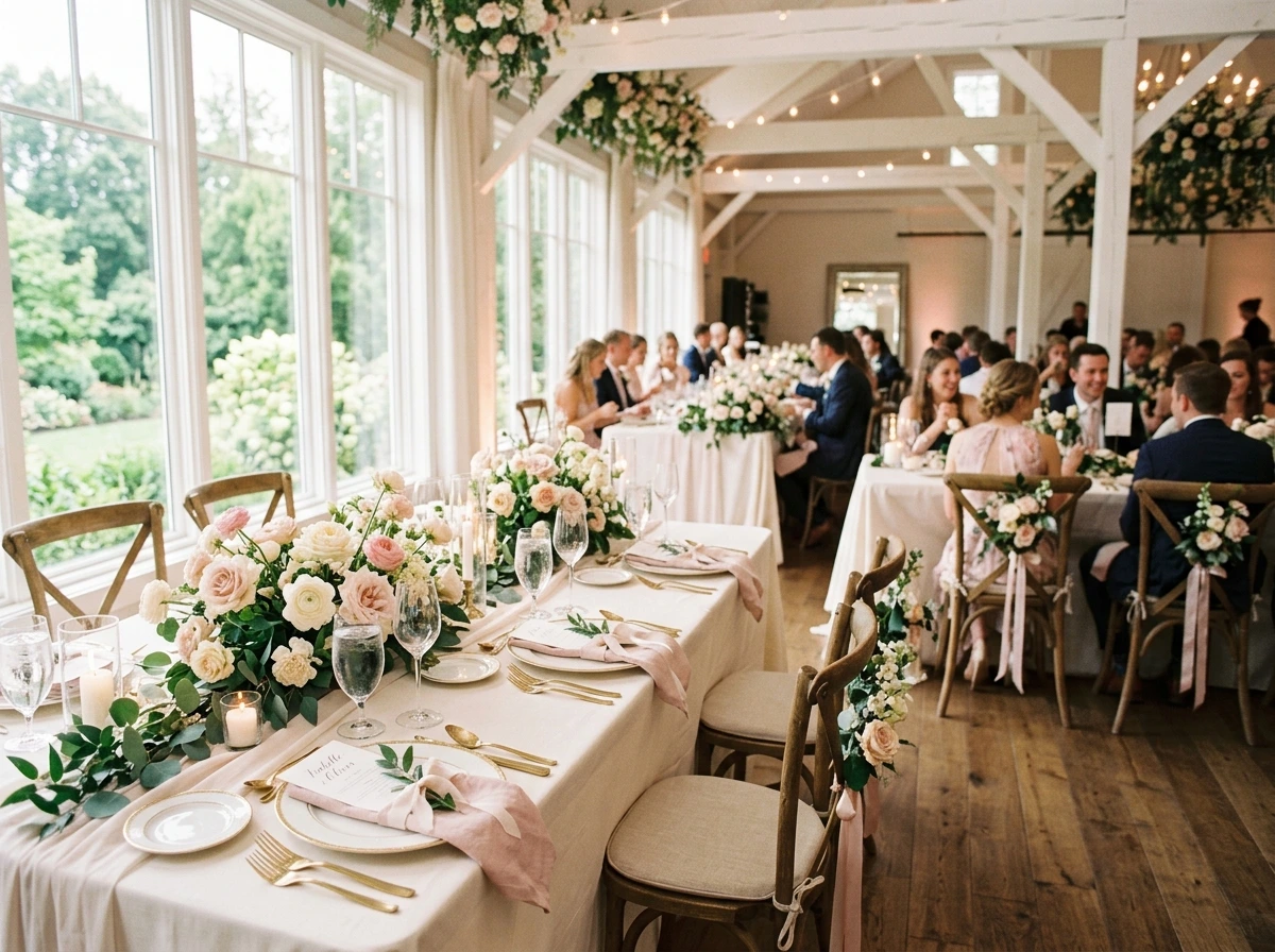 Soft Blush and Ivory: Delicate, Feminine, and Timeless