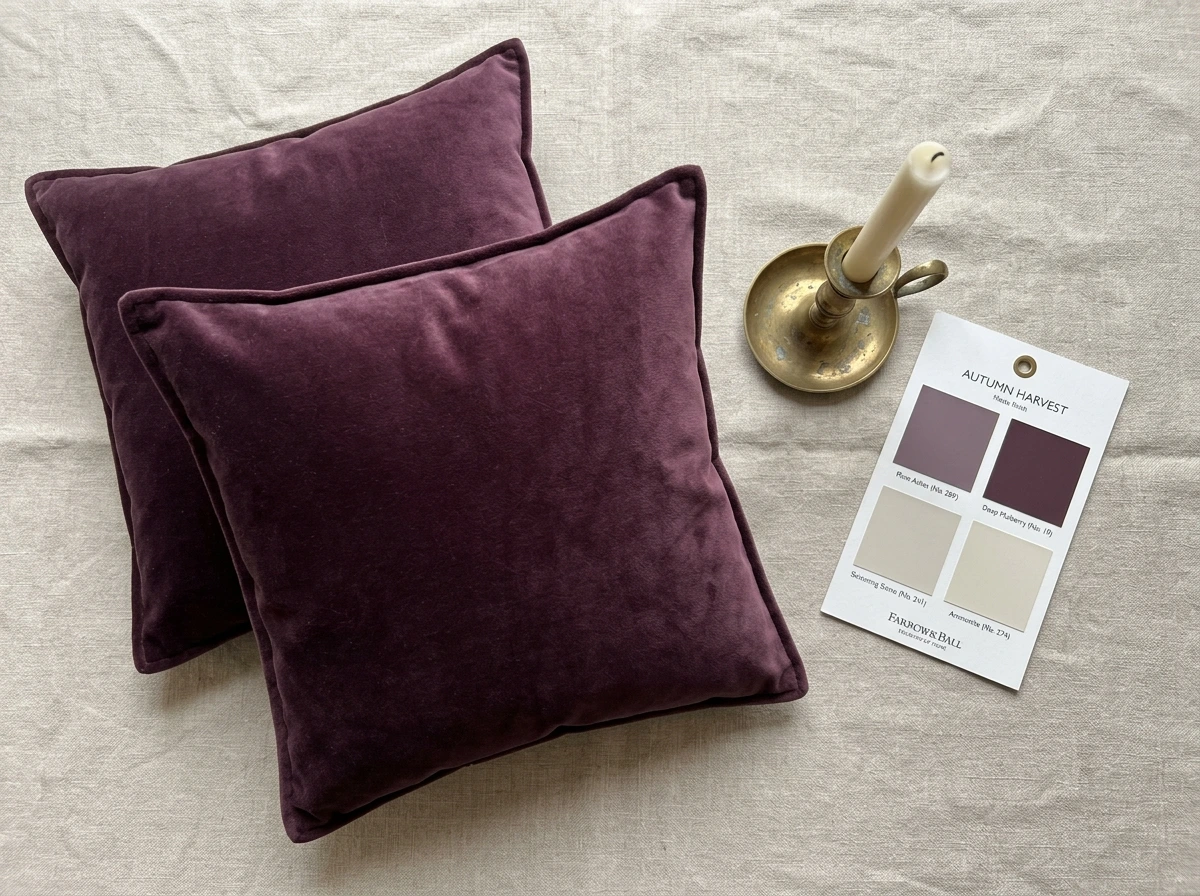Sourcing a Moody Plum Bedroom on a Budget