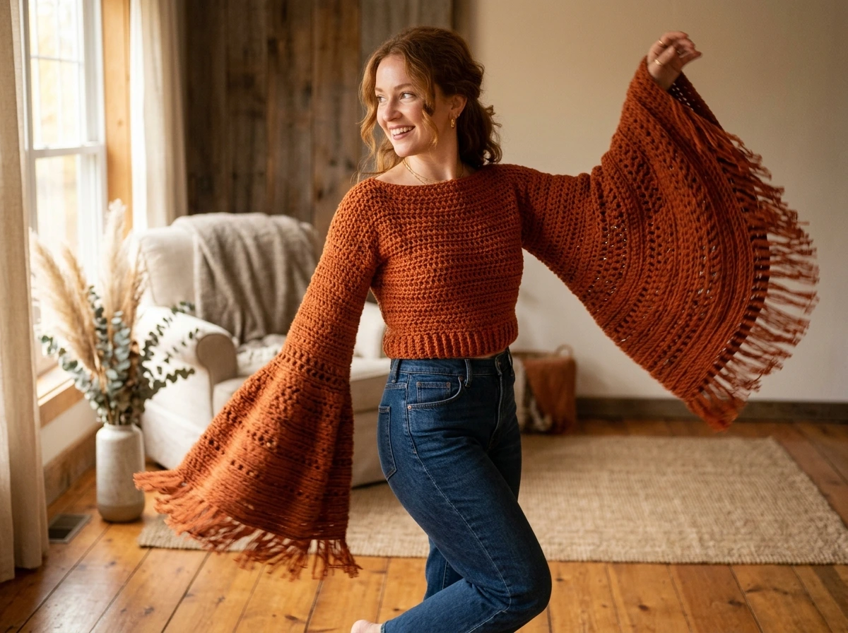 The Bell Sleeve Crochet Top Pattern Free Makers Ask for Most