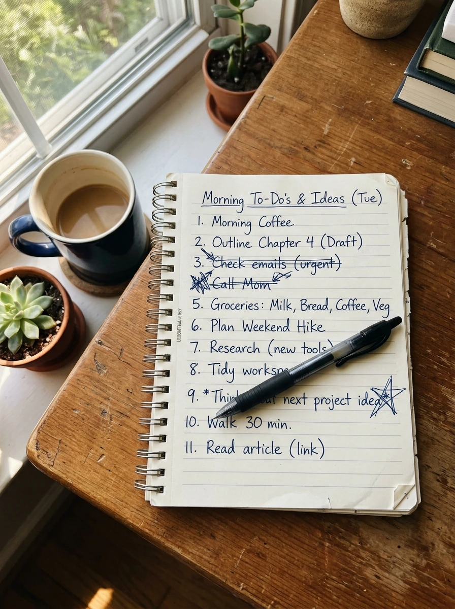 The Brain Dump Morning Technique That Clears Mental Clutter Before Work Begins