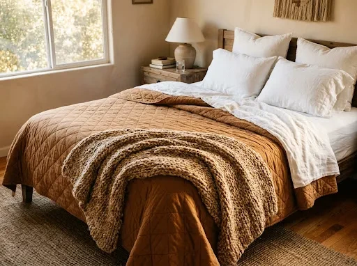 The Caramel and Warm White Combination That Reads Expensive Not Sweet