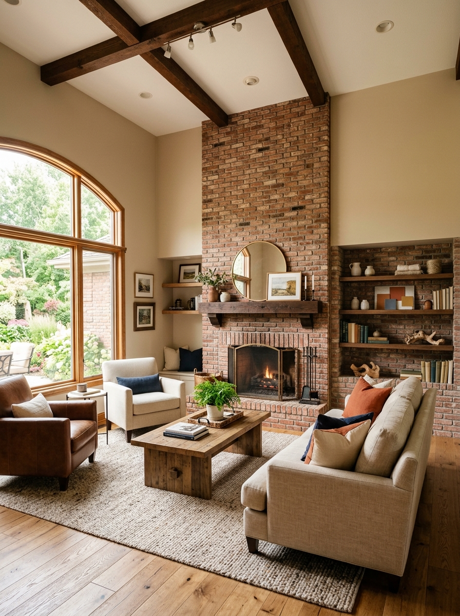 The Color on Your Walls Either Supports the Hearth or Competes With It