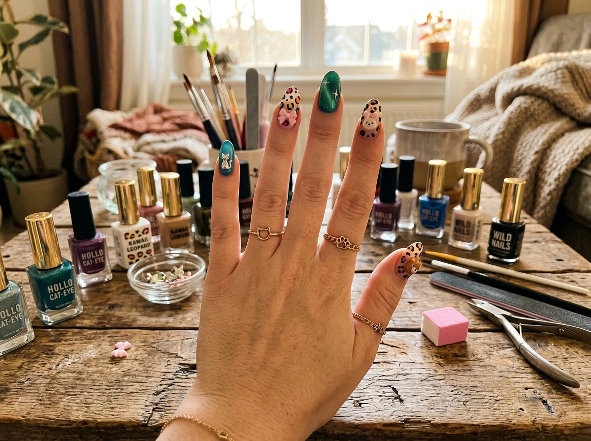 The Complete Animal Nail Set Mixing Directions For A Maximalist Final Look