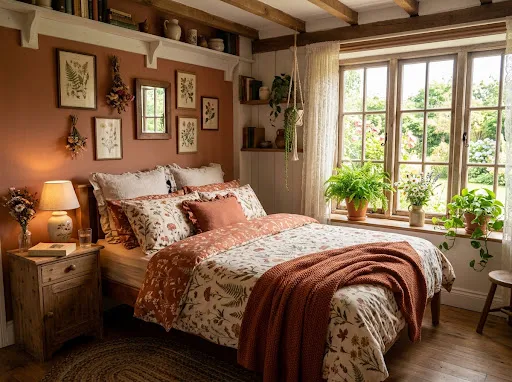 The Cottagecore Room in Earth and Botanical Tones