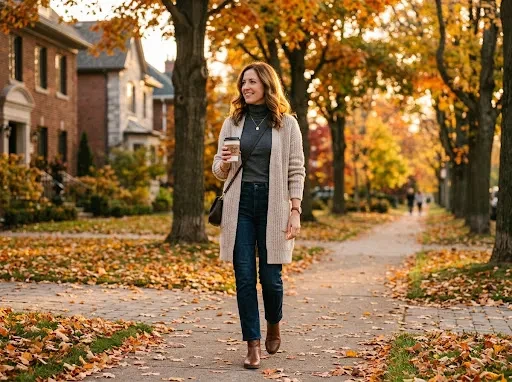 The Cozy Fall Outfit That Works for a Coffee Run and a Long Walk
