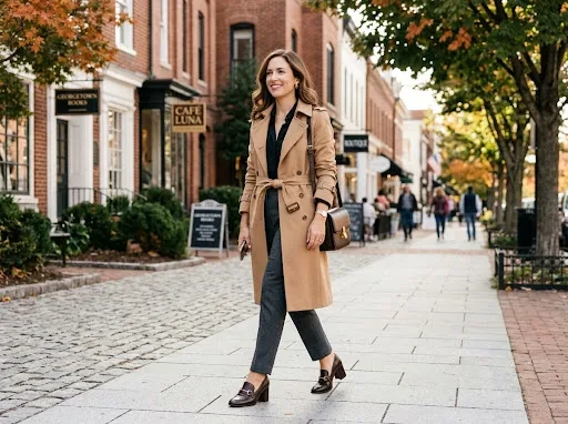The Crop Trench Coat Outfit for Petite Women, Done Correctly