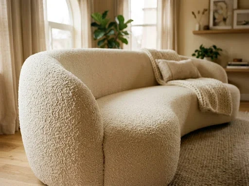 The Curved Sofa Color That Won't Look Dated Fast