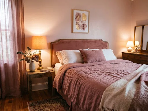 The Dusty Rose Story From Walls to Bedding