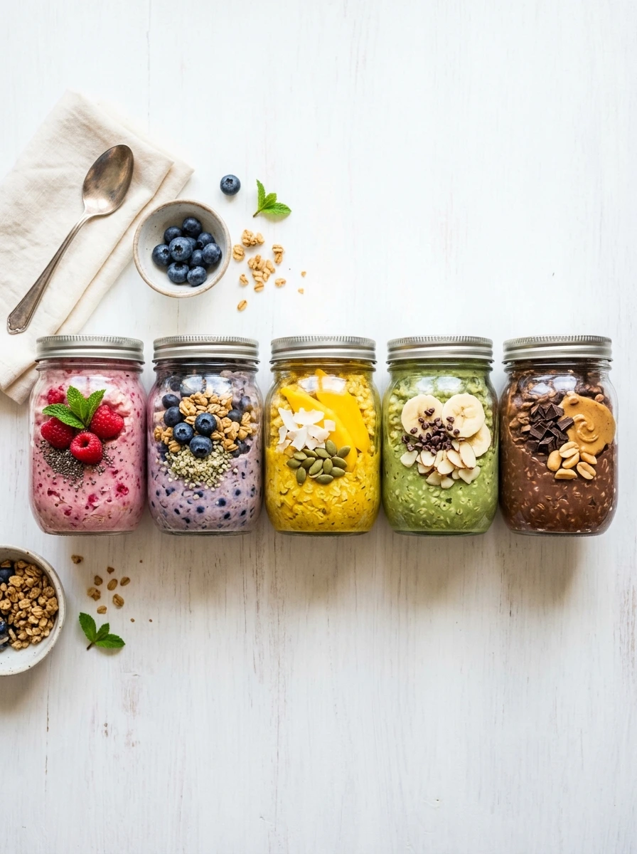 The five-flavor overnight oats rotation