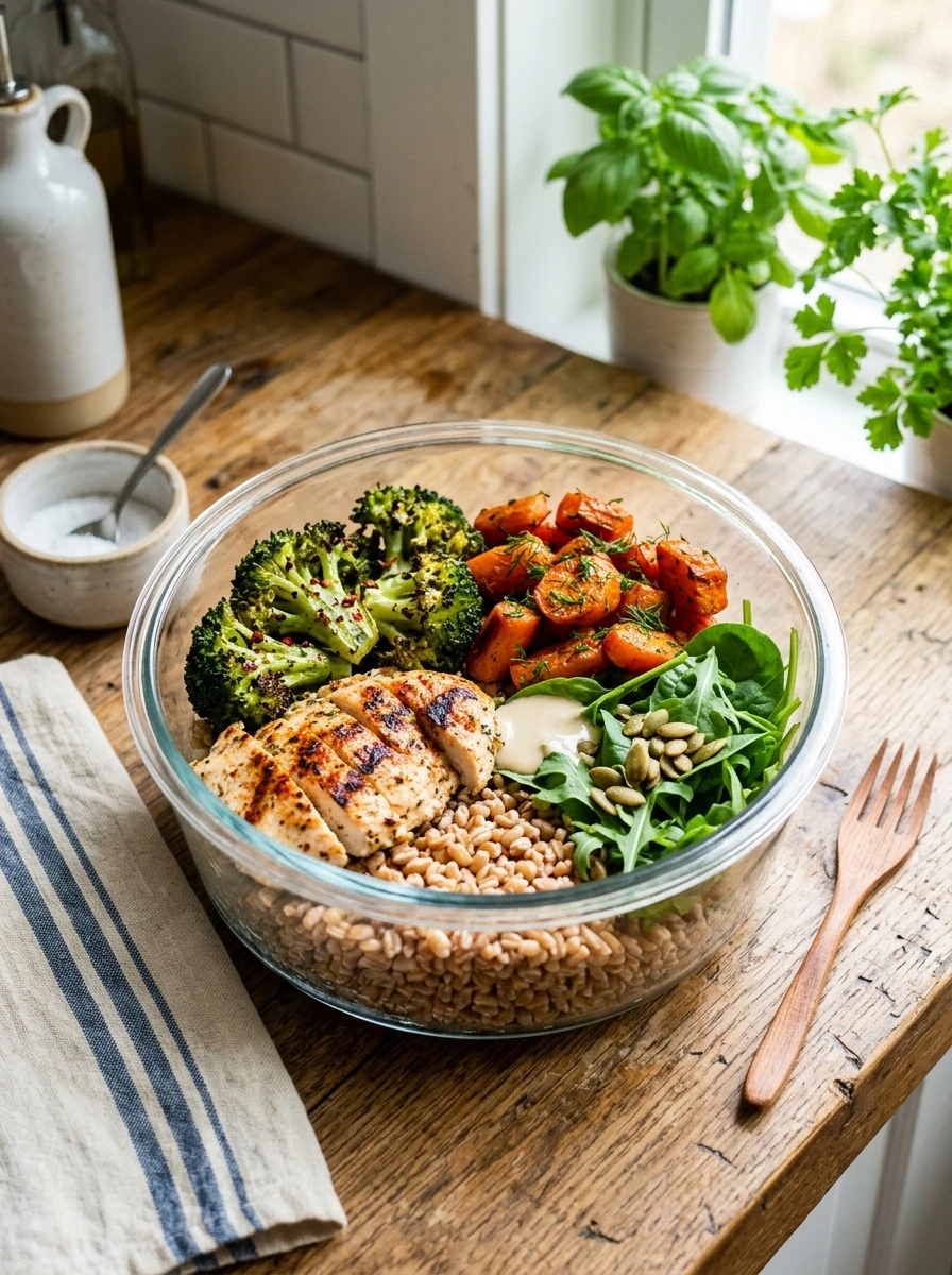 The grain bowl base that becomes five different lunches