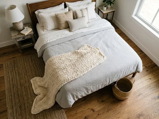 The Knit Throw Fold That Looks Effortless Every Single Time