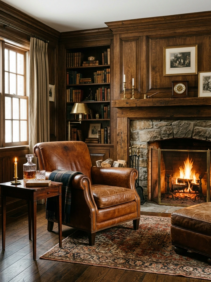 The Leather Club Chair, In Its Exact Proportions