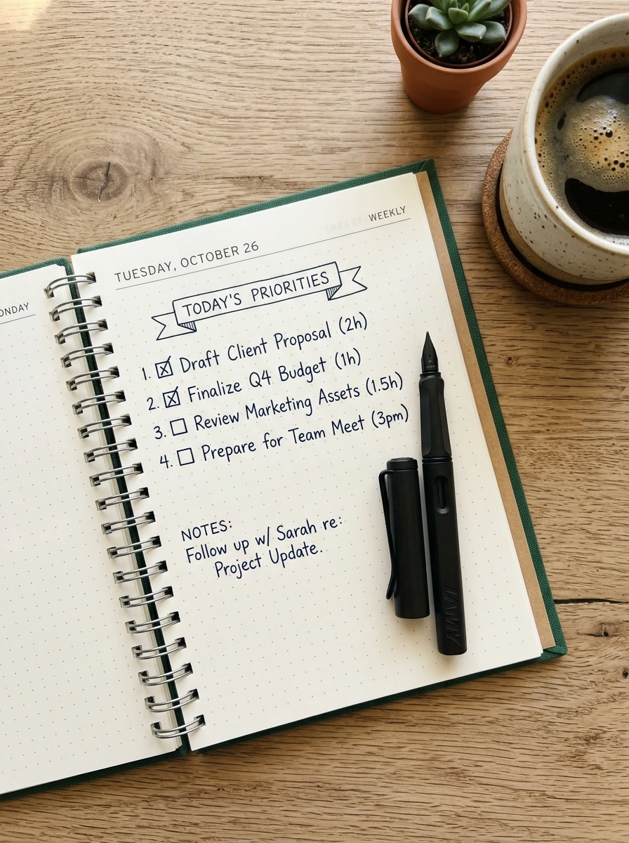 The Morning Planning Session That Takes 10 Minutes and Saves 2 Hours