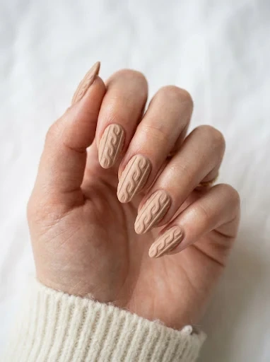 The Nude Sweater Nails That Photograph Better Than Any Other Color Combination