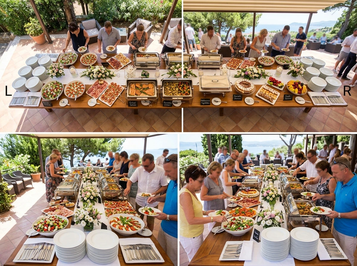 The Outdoor Buffet Layout That Prevents the Bottleneck